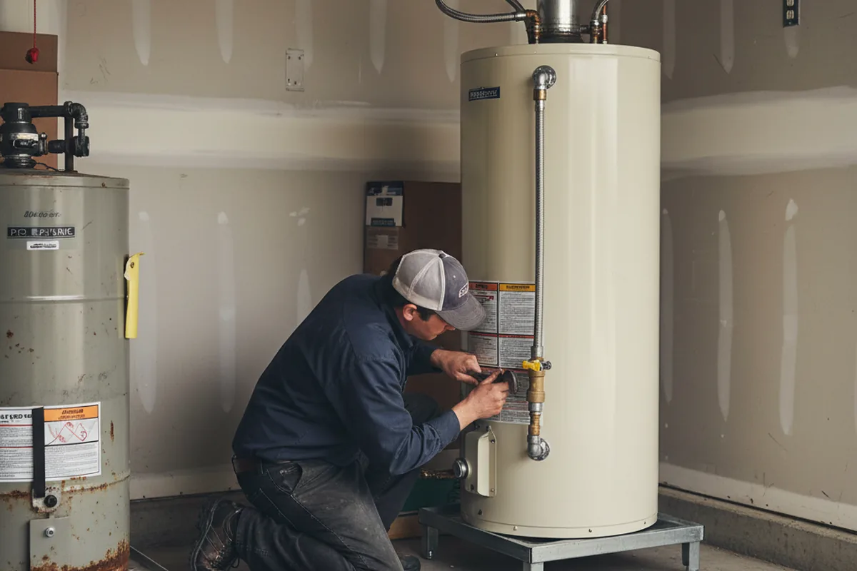 Water heater and shutoff valve replacement in Bellefonte